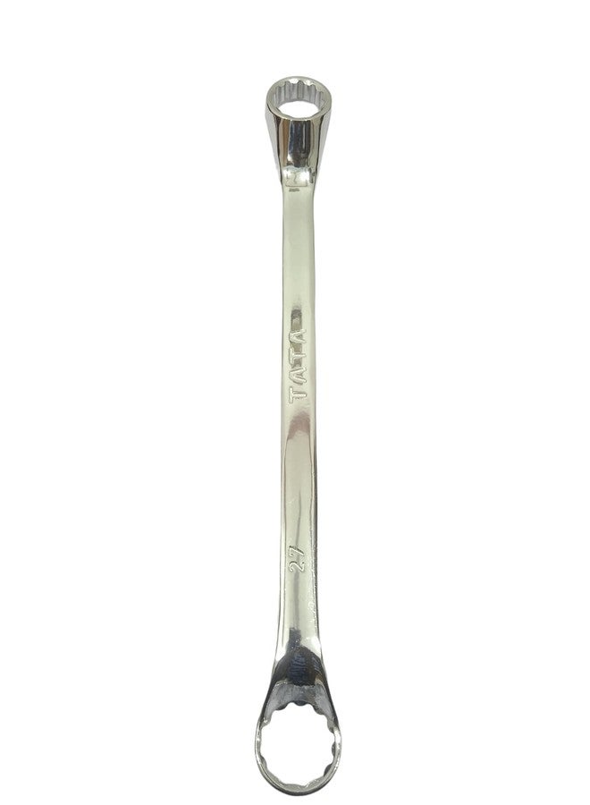 AGRICO Tata Agrico 27mm Double Ring Spanner (Box Wrench), Heavy Duty Chrome Vanadium Steel, Polished Offset Ring Ends for Nuts & Bolts - Image 1